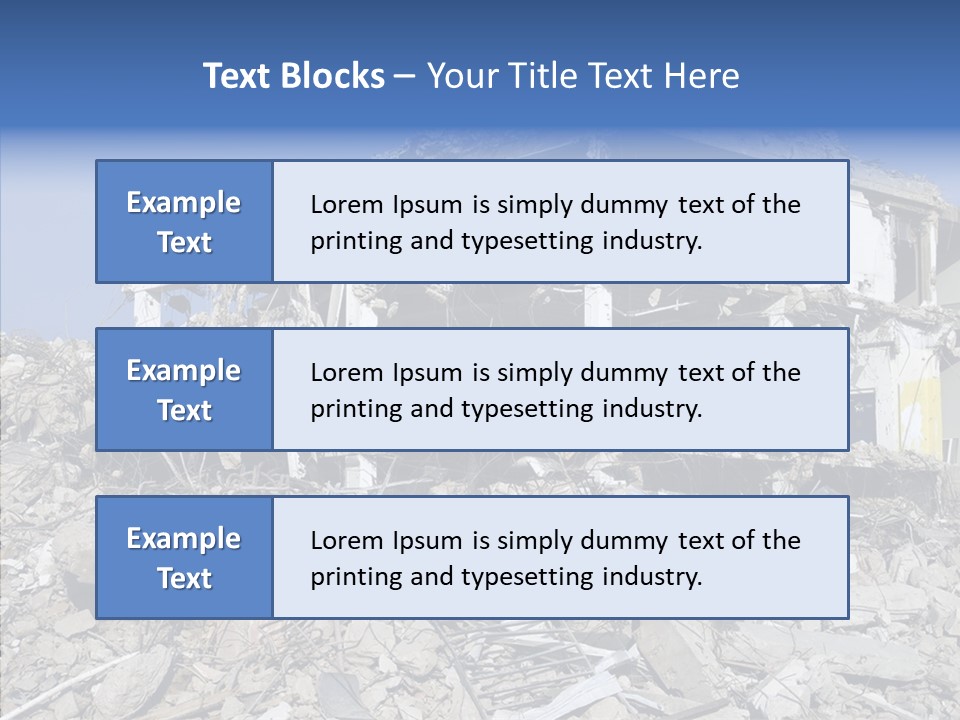 Wall Destruction Recovery PowerPoint Template