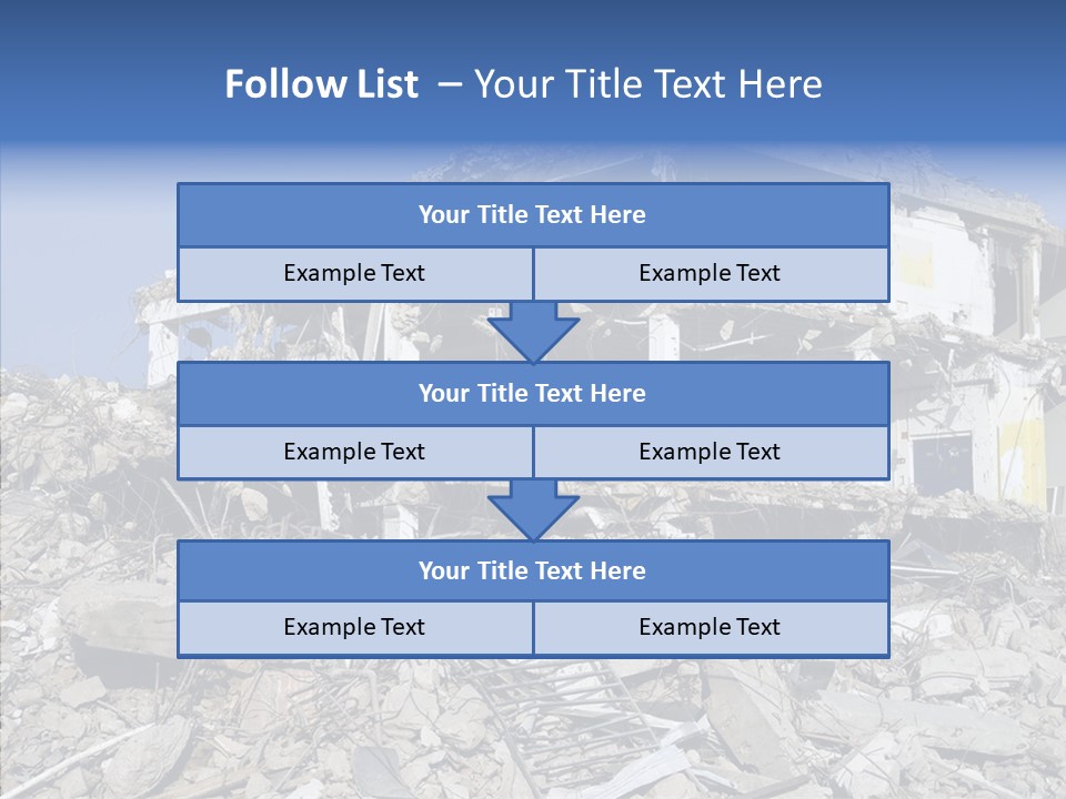 Wall Destruction Recovery PowerPoint Template