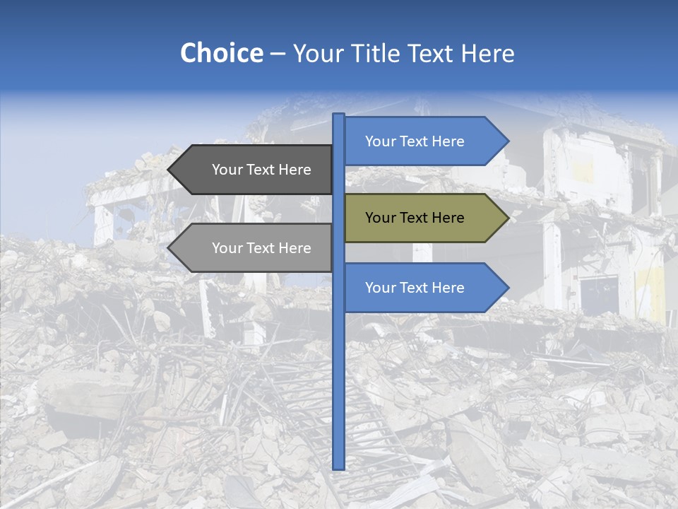 Wall Destruction Recovery PowerPoint Template