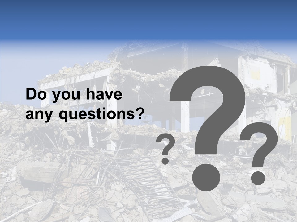 Wall Destruction Recovery PowerPoint Template