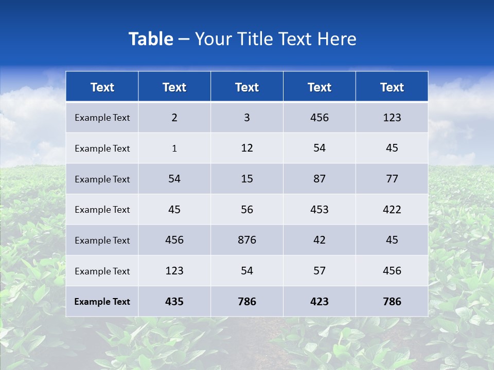 View Farmland Produce PowerPoint Template