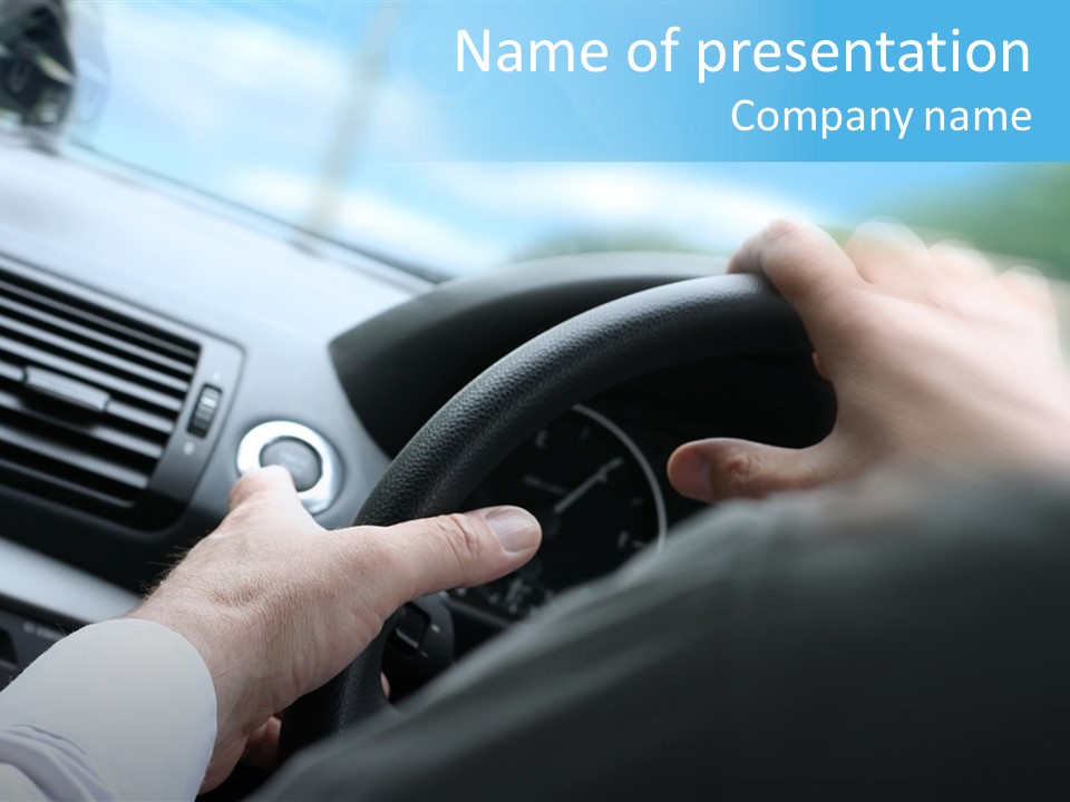 Interior Safety Driving PowerPoint Template