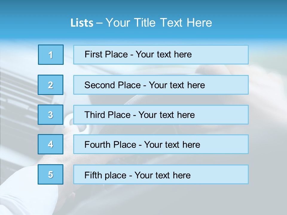 Interior Safety Driving PowerPoint Template