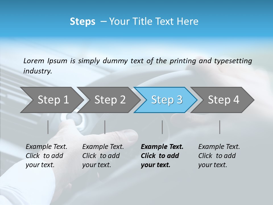 Interior Safety Driving PowerPoint Template