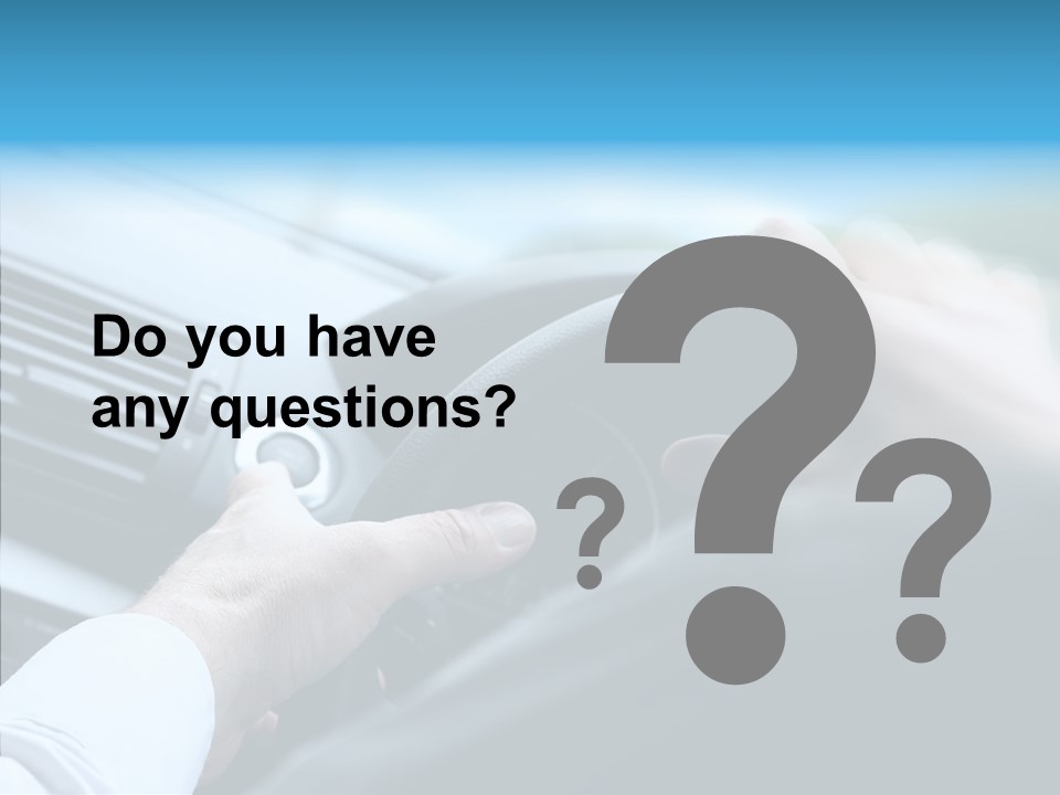 Interior Safety Driving PowerPoint Template