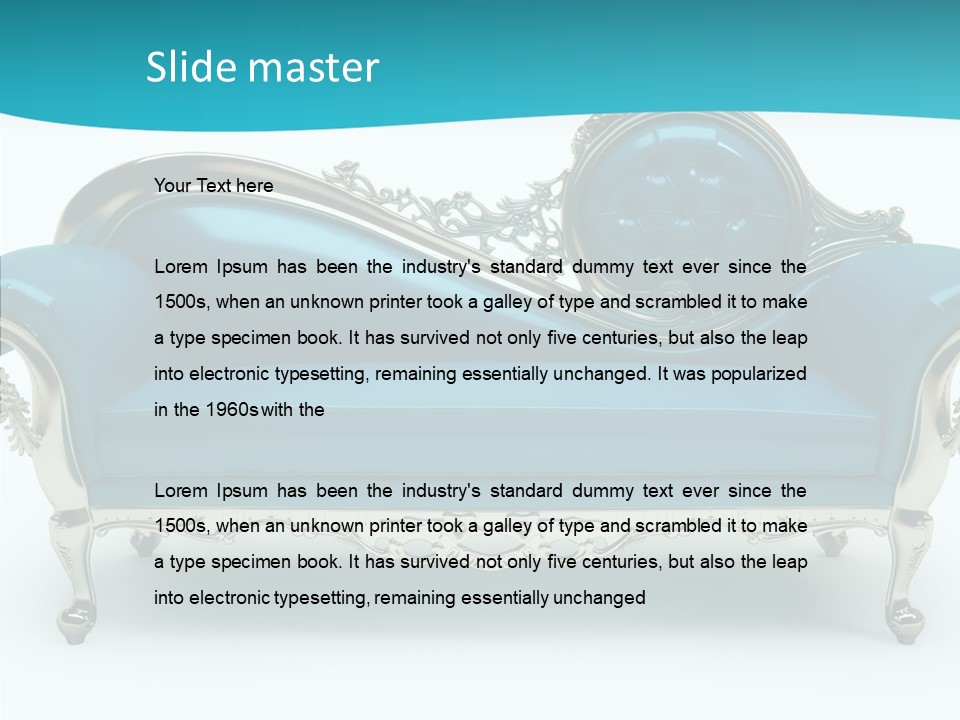 Decorating Retro Luxurious PowerPoint Template
