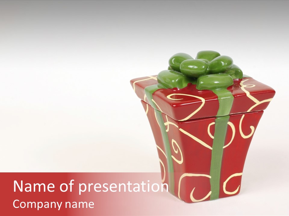 Green Surprise White PowerPoint Template