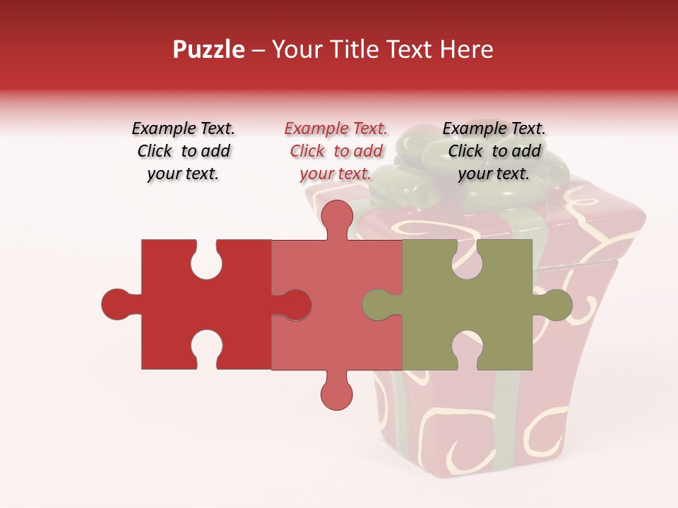 Green Surprise White PowerPoint Template