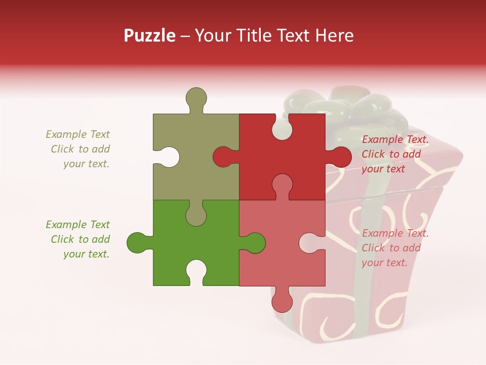 Green Surprise White PowerPoint Template