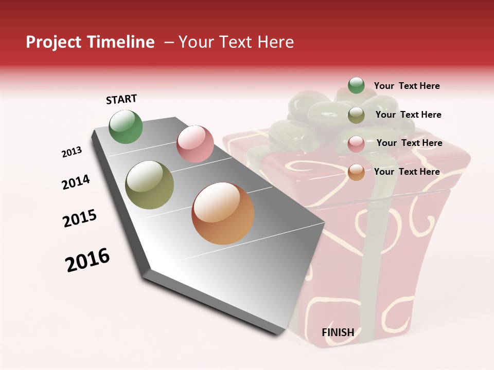 Green Surprise White PowerPoint Template