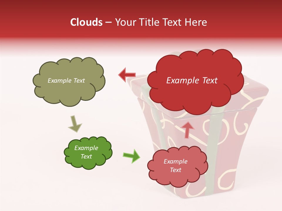 Green Surprise White PowerPoint Template