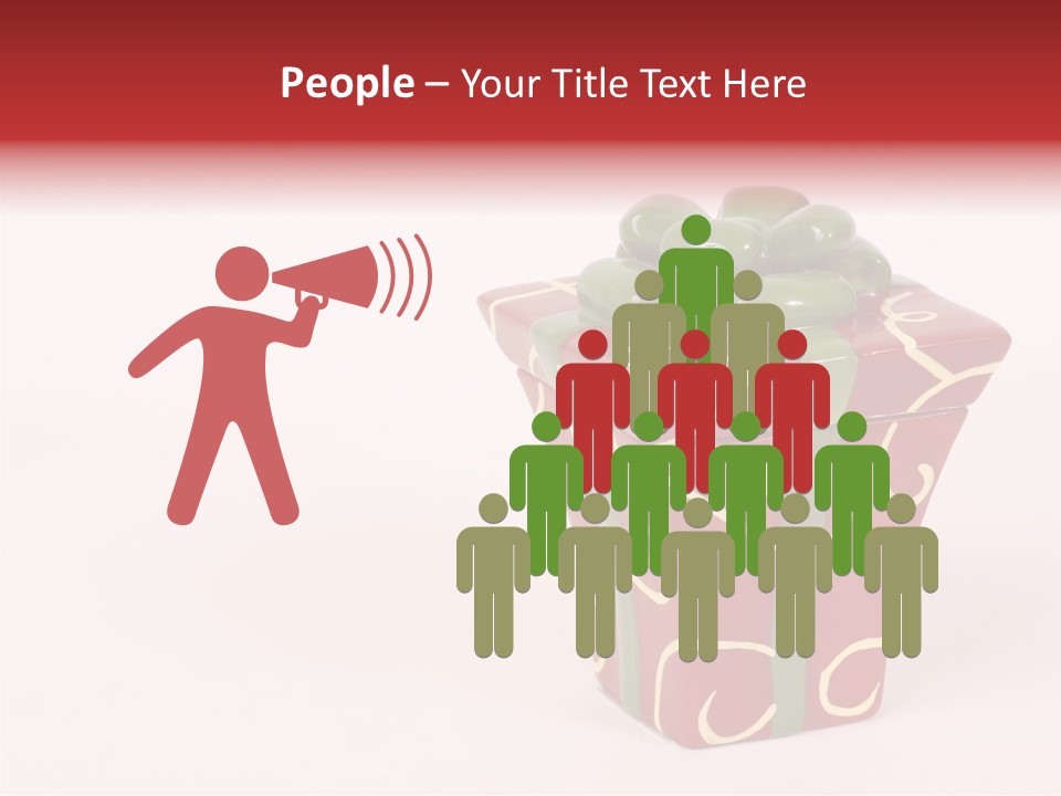 Green Surprise White PowerPoint Template