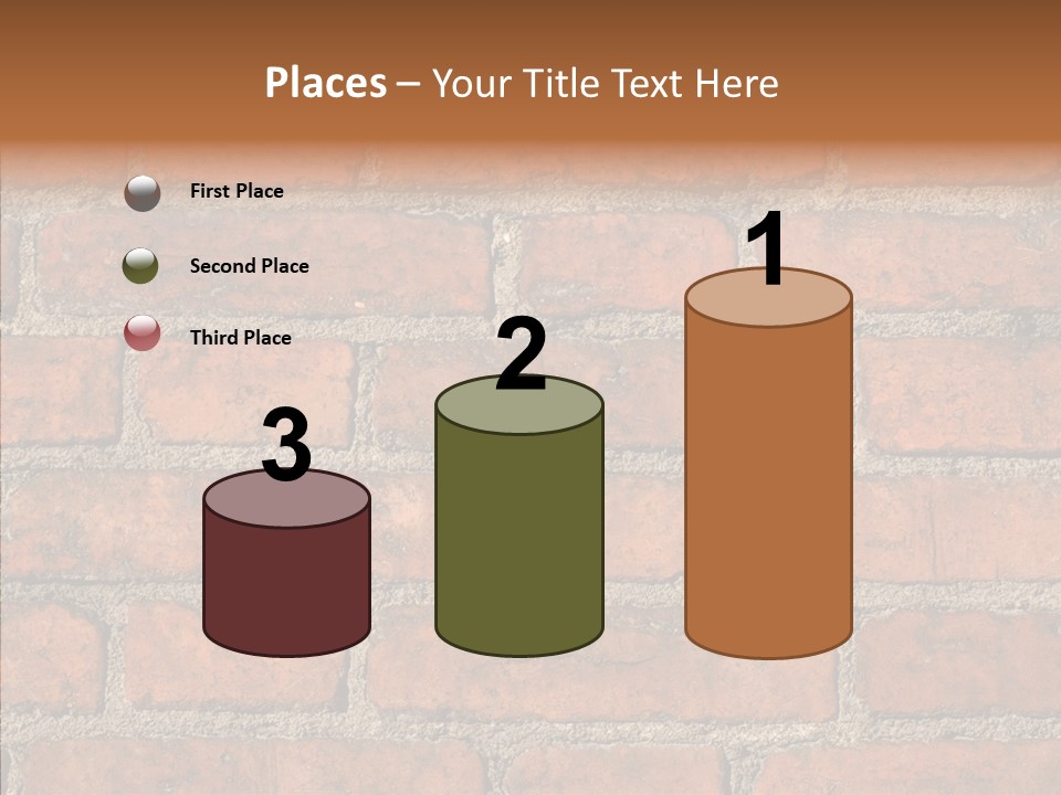 Rendering Orange Decay PowerPoint Template