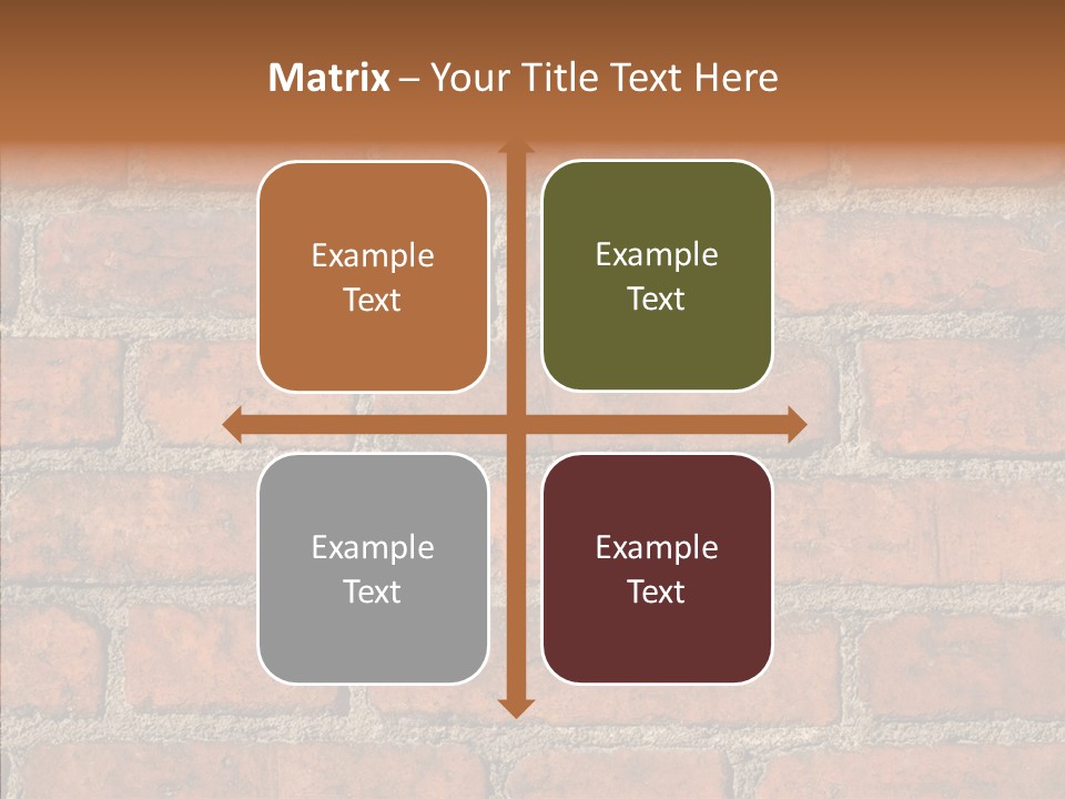 Rendering Orange Decay PowerPoint Template