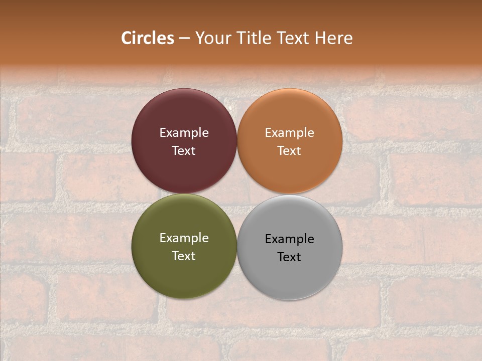Rendering Orange Decay PowerPoint Template