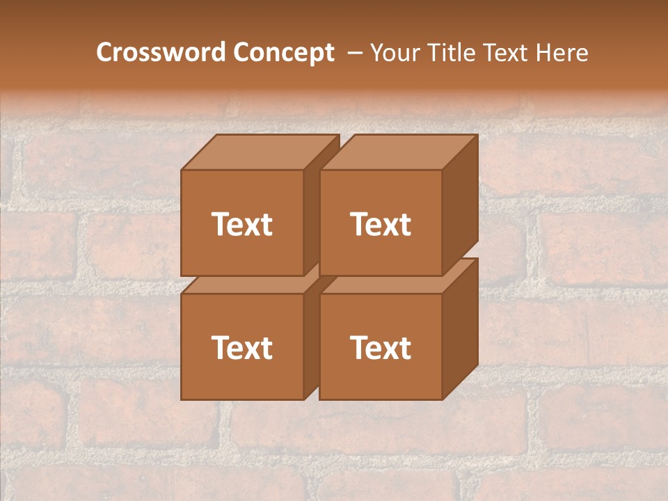 Rendering Orange Decay PowerPoint Template