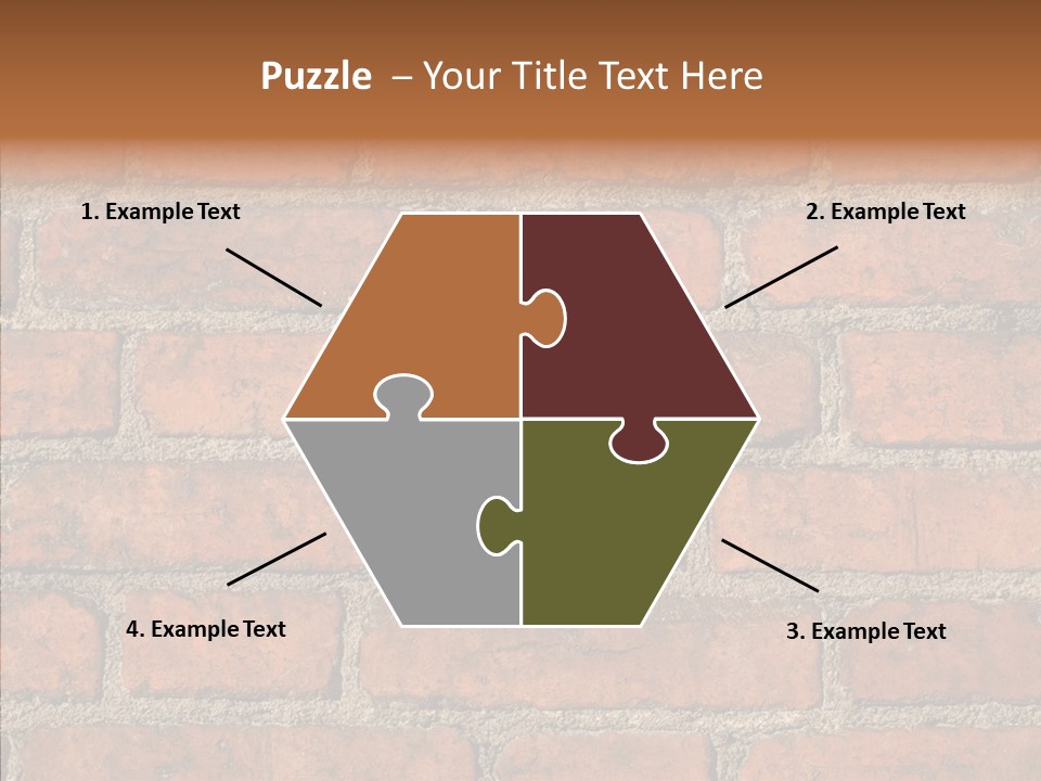 Rendering Orange Decay PowerPoint Template