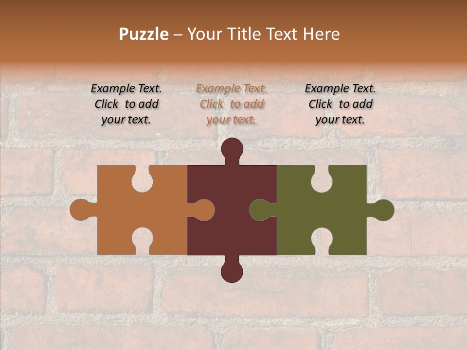 Rendering Orange Decay PowerPoint Template