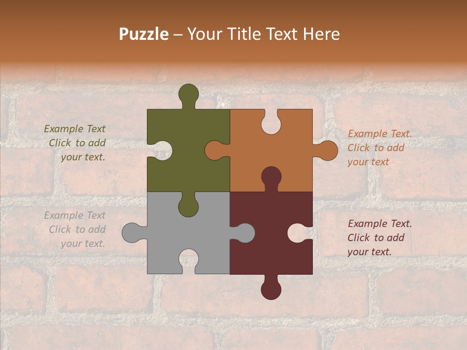 Rendering Orange Decay PowerPoint Template