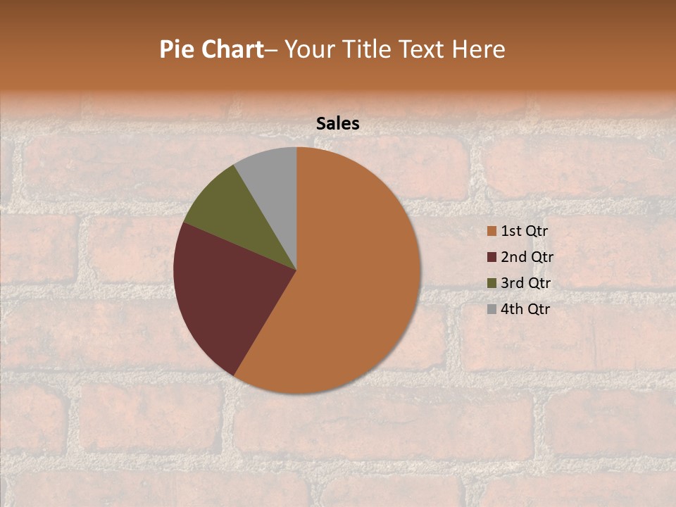 Rendering Orange Decay PowerPoint Template