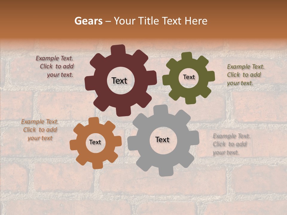 Rendering Orange Decay PowerPoint Template