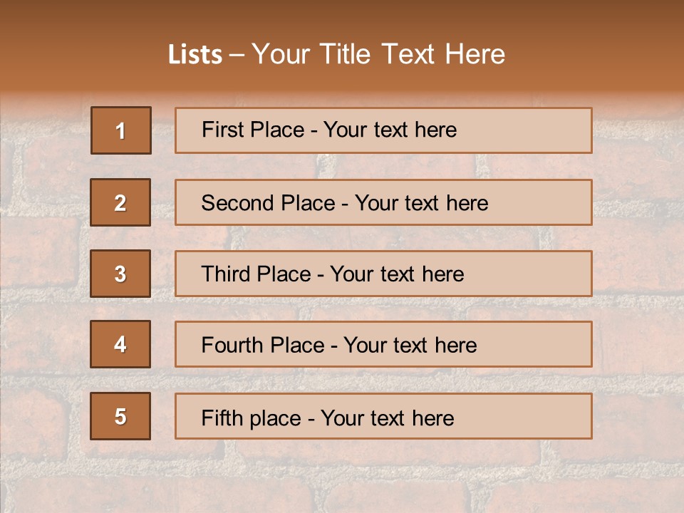 Rendering Orange Decay PowerPoint Template