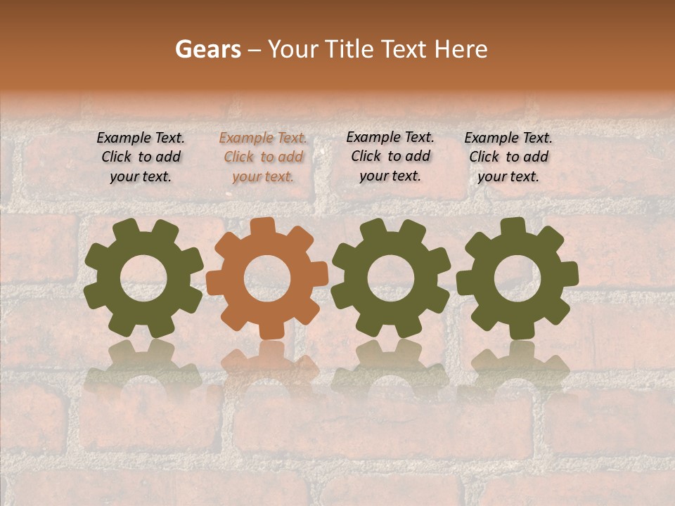 Rendering Orange Decay PowerPoint Template