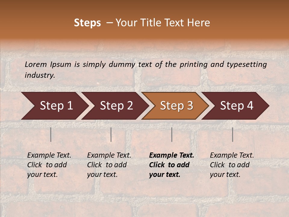 Rendering Orange Decay PowerPoint Template