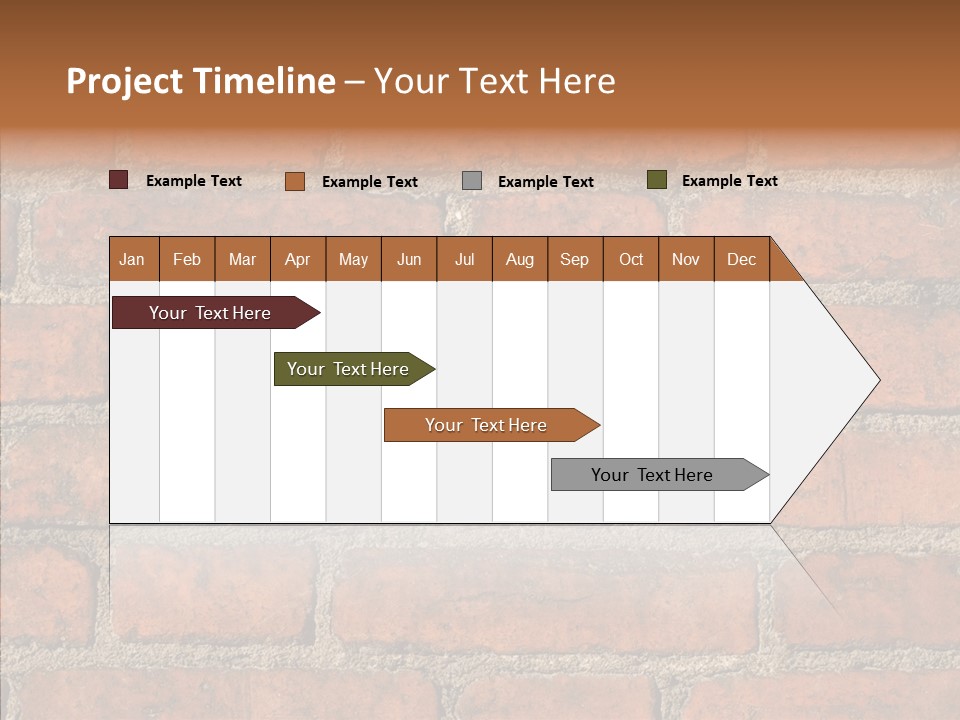 Rendering Orange Decay PowerPoint Template