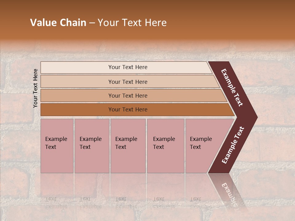 Rendering Orange Decay PowerPoint Template