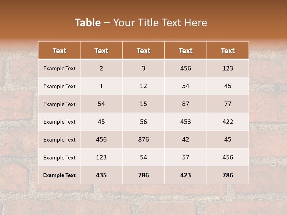 Rendering Orange Decay PowerPoint Template
