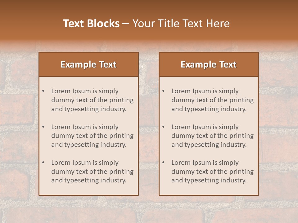 Rendering Orange Decay PowerPoint Template