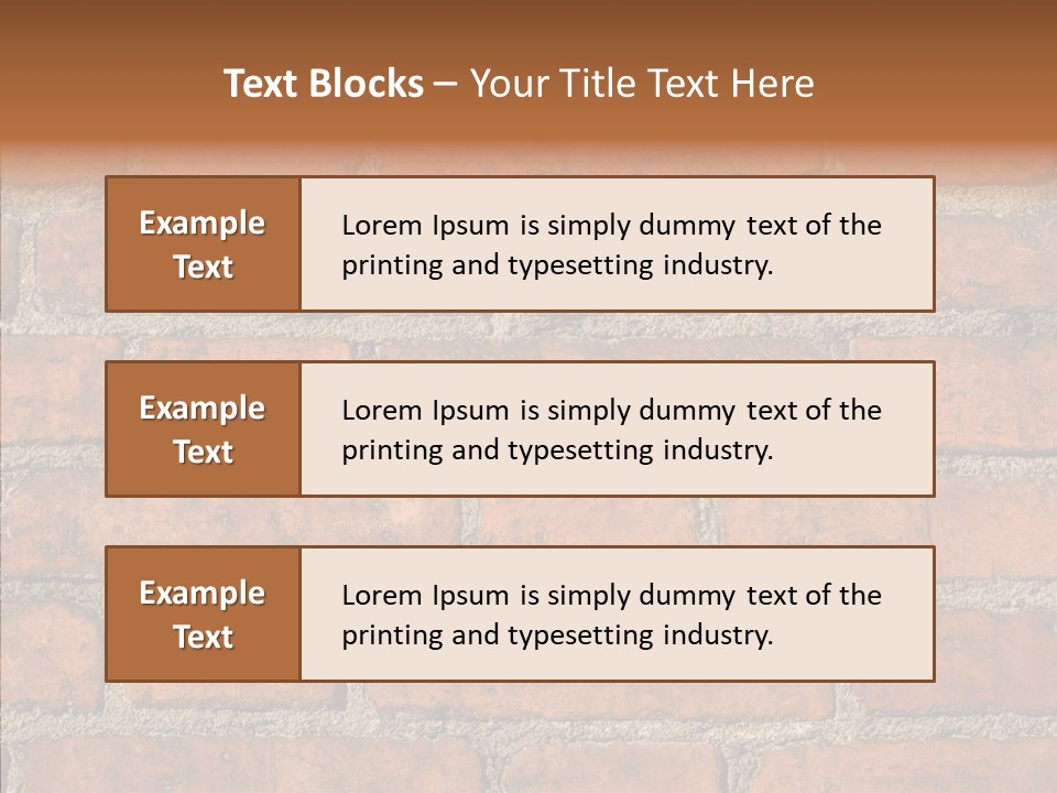 Rendering Orange Decay PowerPoint Template