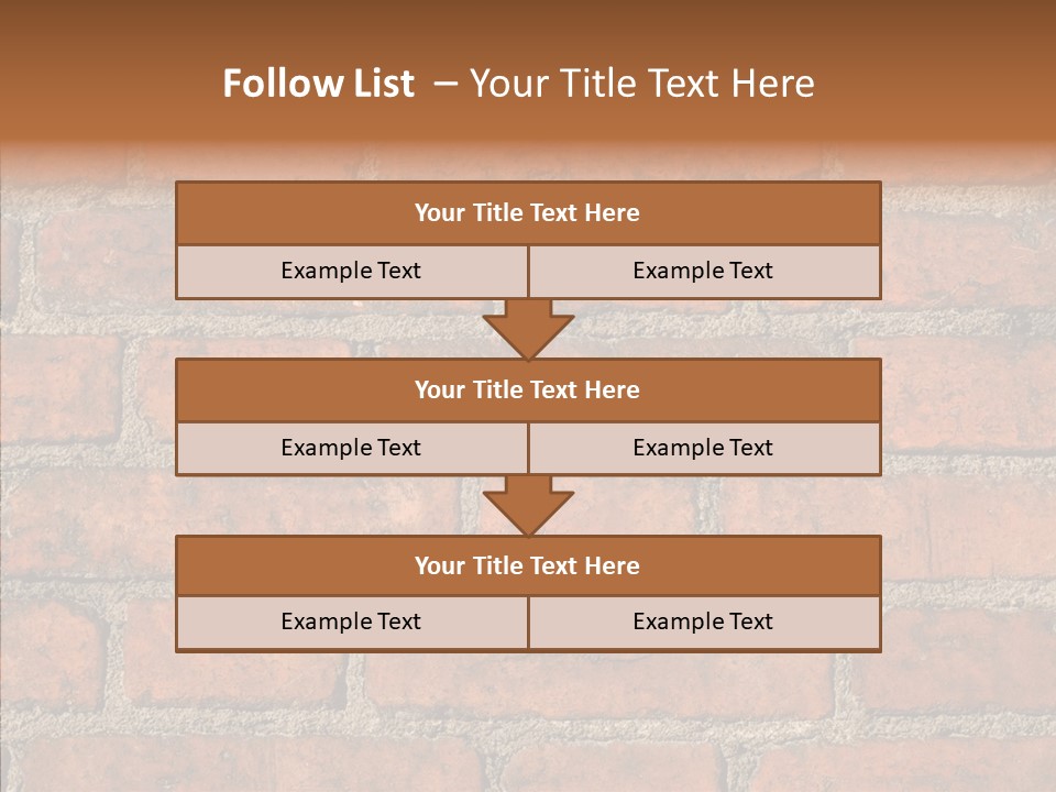 Rendering Orange Decay PowerPoint Template