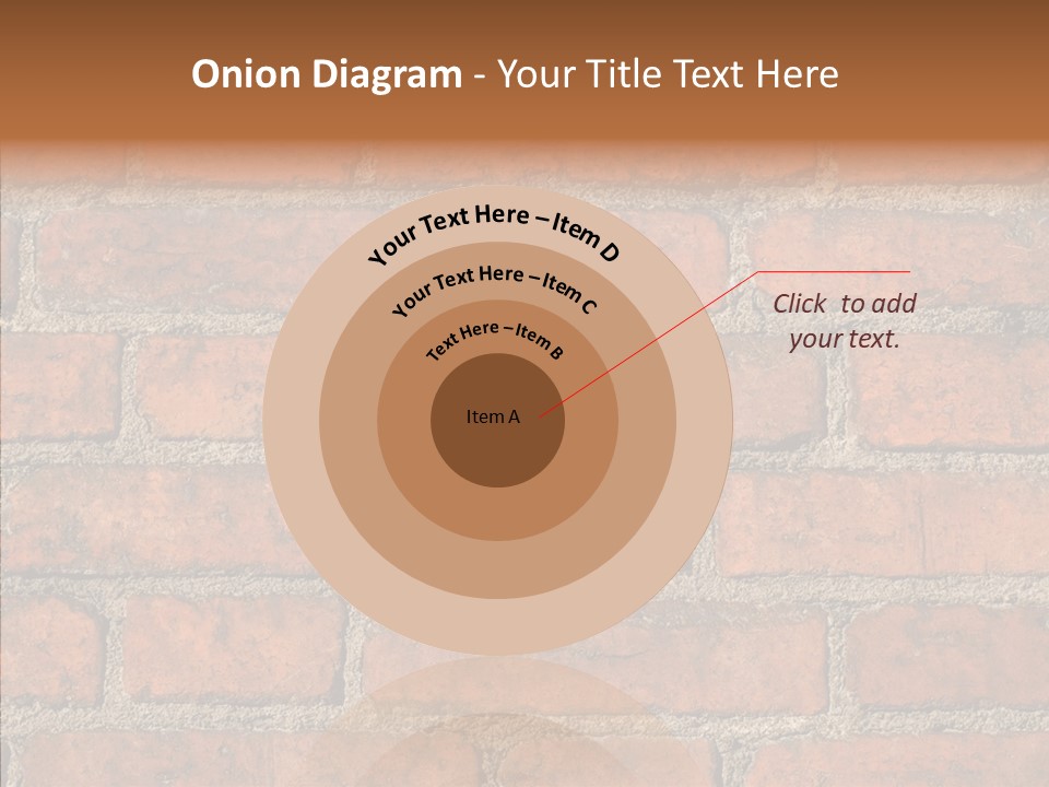Rendering Orange Decay PowerPoint Template