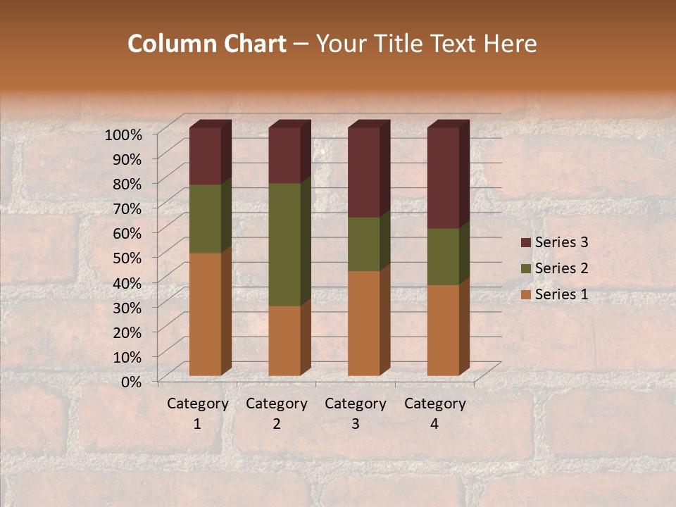 Rendering Orange Decay PowerPoint Template