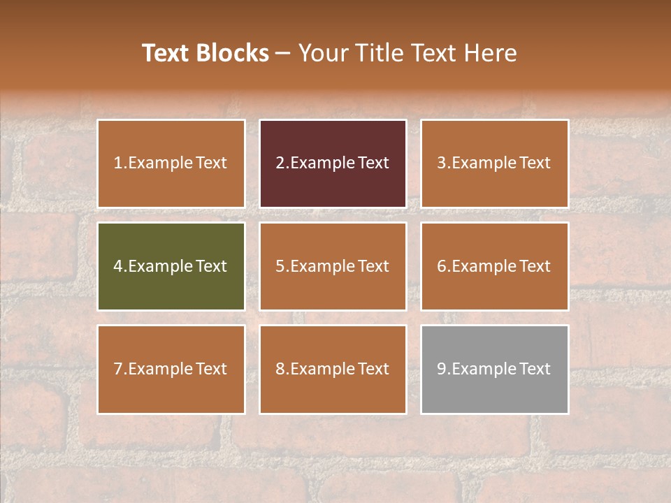Rendering Orange Decay PowerPoint Template