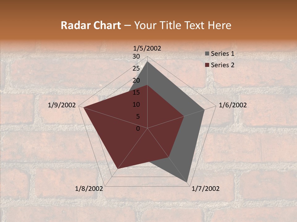 Rendering Orange Decay PowerPoint Template