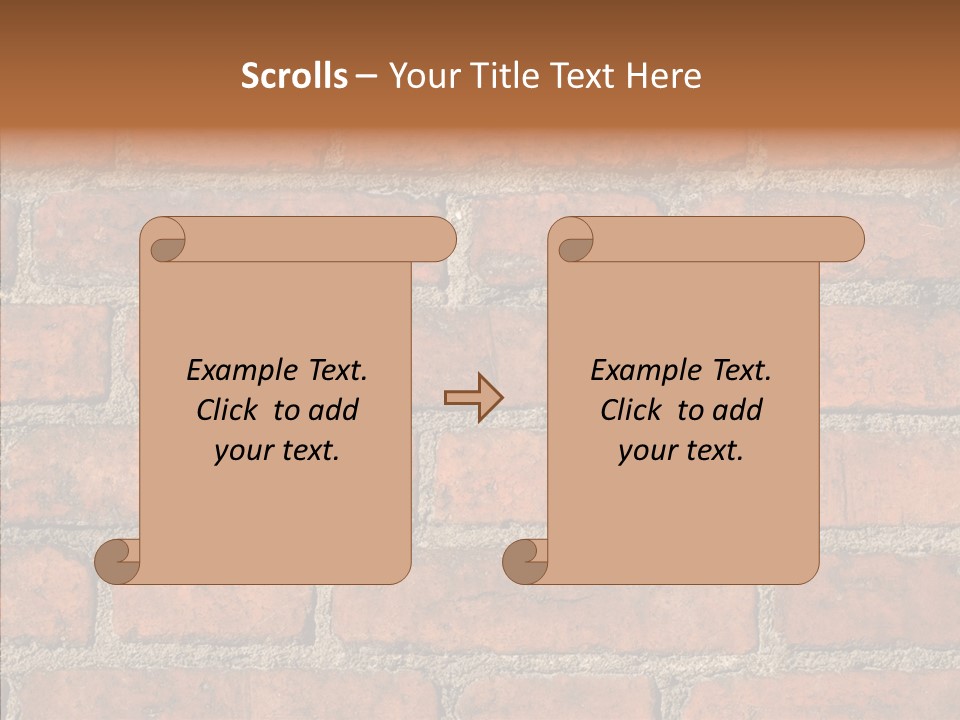 Rendering Orange Decay PowerPoint Template