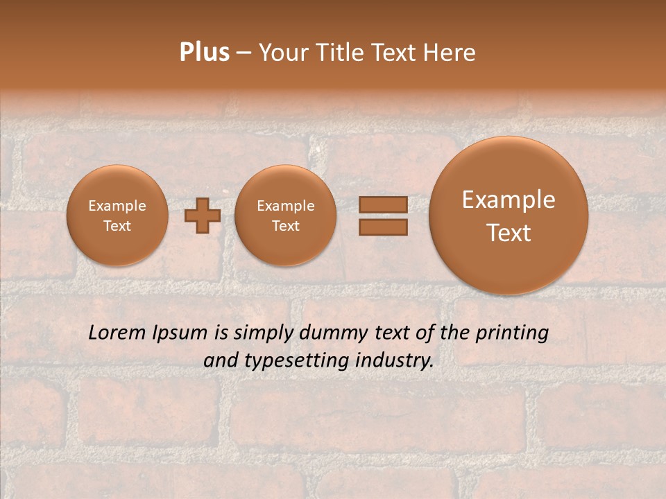Rendering Orange Decay PowerPoint Template