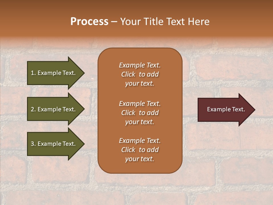 Rendering Orange Decay PowerPoint Template