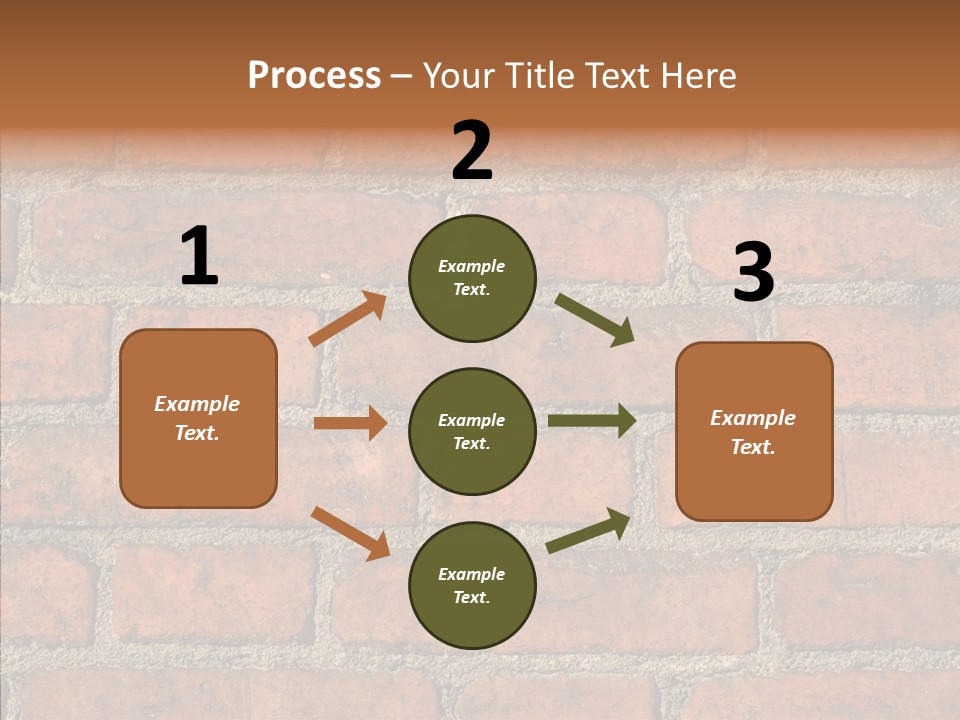 Rendering Orange Decay PowerPoint Template