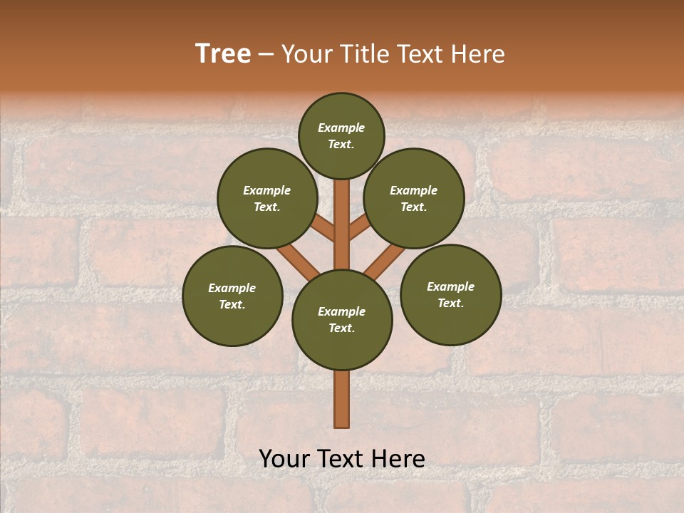 Rendering Orange Decay PowerPoint Template