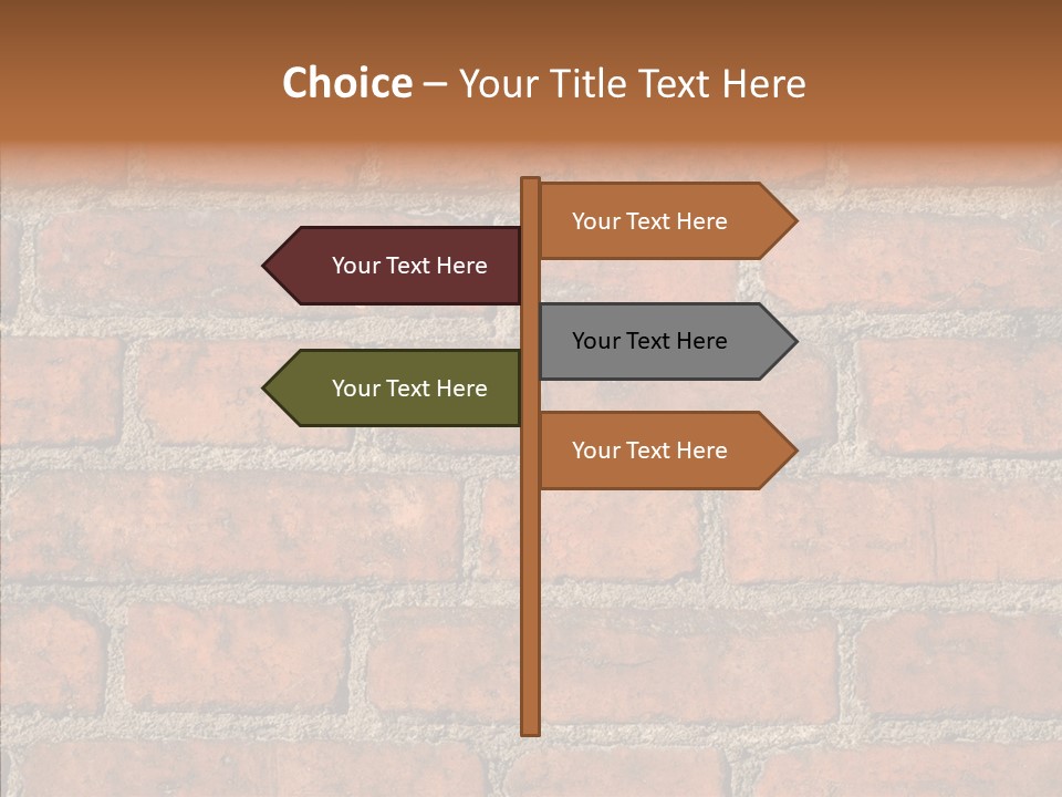 Rendering Orange Decay PowerPoint Template