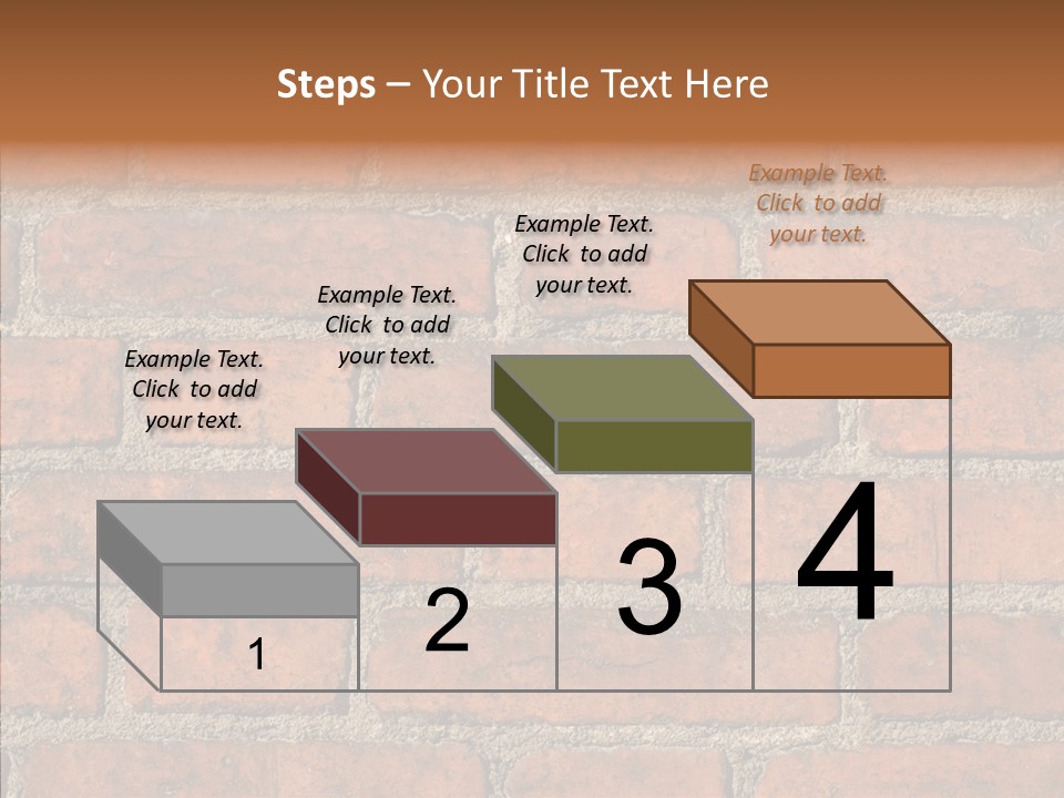 Rendering Orange Decay PowerPoint Template