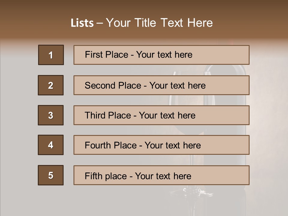 Celebrate Bar Vintage PowerPoint Template