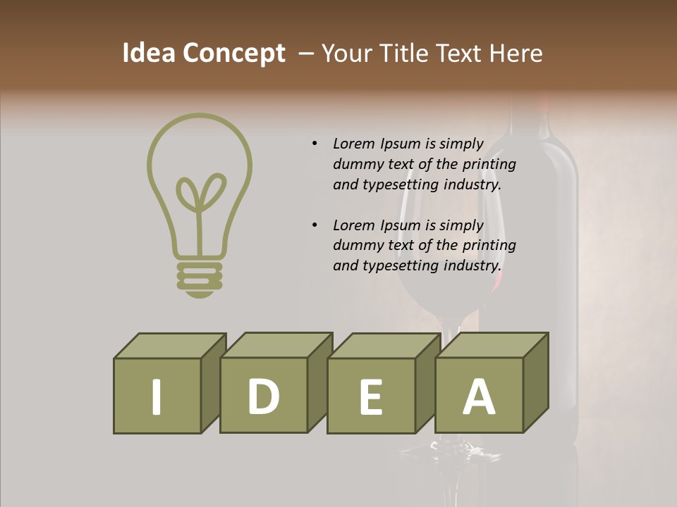 Celebrate Bar Vintage PowerPoint Template