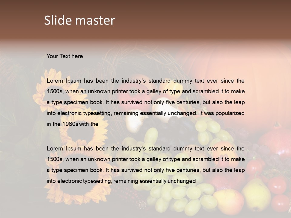 Background Tomato Potato PowerPoint Template