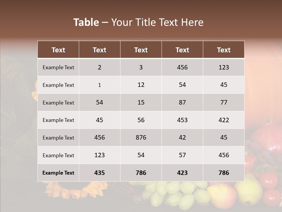 Background Tomato Potato PowerPoint Template