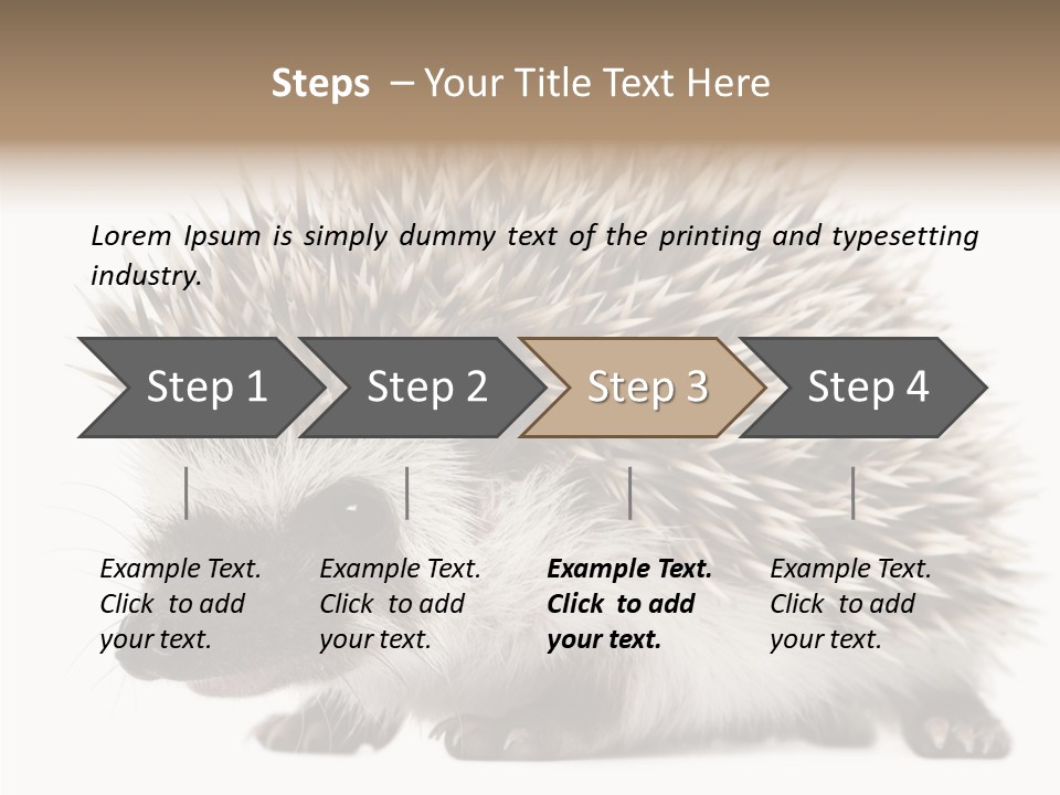 Needle Young Animal Wildlife PowerPoint Template